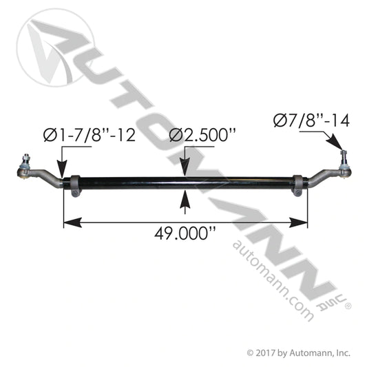 Conjunto de tubo transversal Automann IHC 463.DS5531