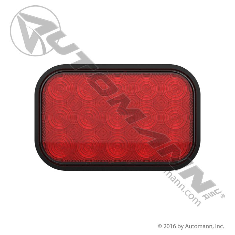 Automann S/T/T Light LED 3-1/2in X 5-1/4in Red 571.LD45R15