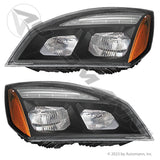 Automann Headlamp Set LH/RH Black LED P4 564.46001MK