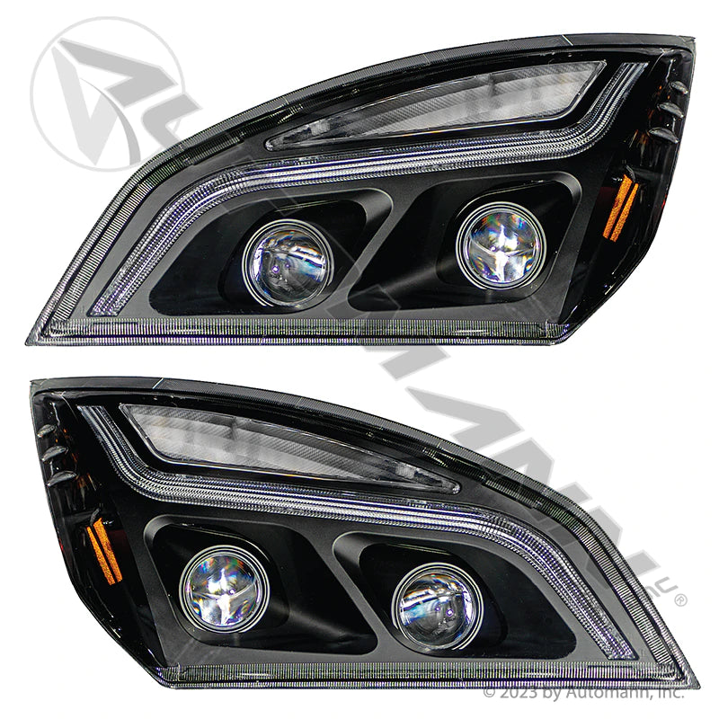 Automann Juego de faros delanteros izquierdo/derecho LED negro Freightline 564.46001ZP