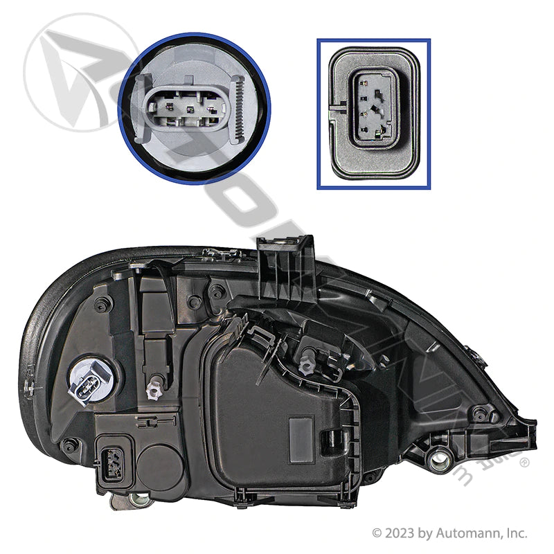 Conjunto de faros delanteros Automann LH Freightliner 564.46035