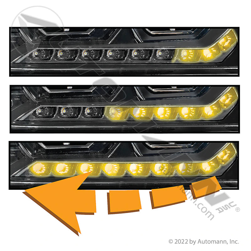 Automann Headlamp RH Freightliner Century LED 564.46044ADB