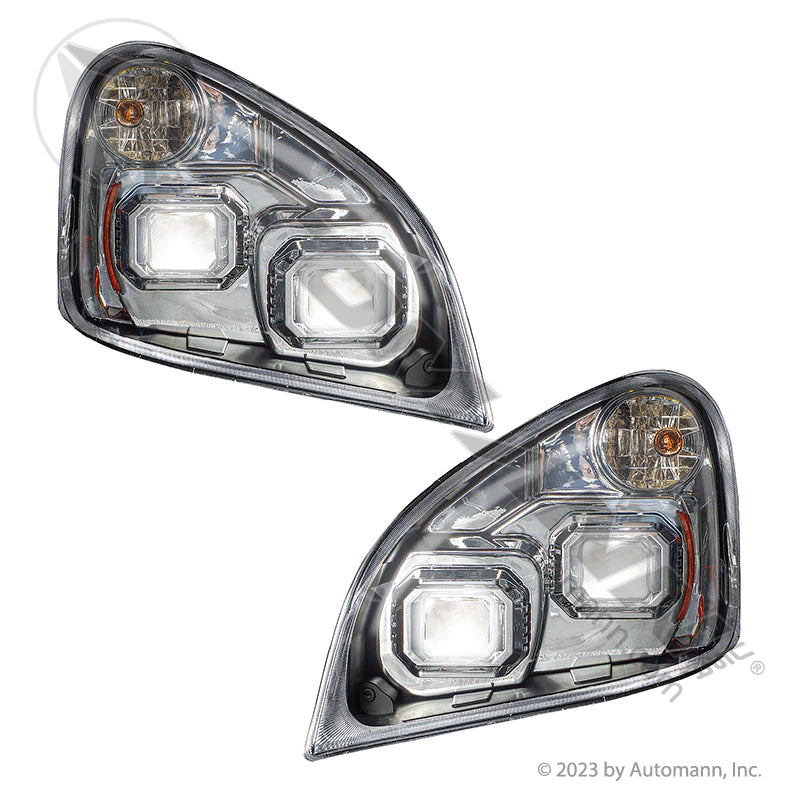 Automann Headlamp Set Freightliner Chrome 564.46051CP