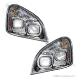 Automann Juego de faros delanteros Freightliner cromado 564.46051CP