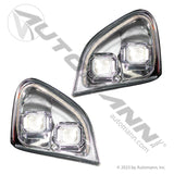 Automann Headlamp Set Freightliner Chrome 564.46051SCP