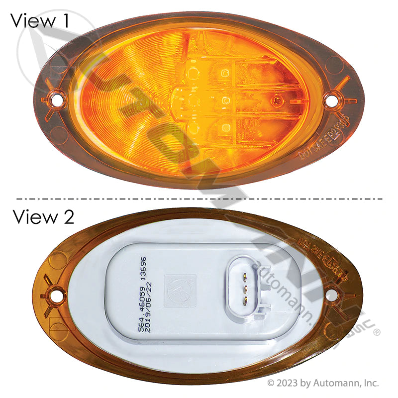 Automann LED Turn Signal Amber LH/RH Freightliner 564.46059