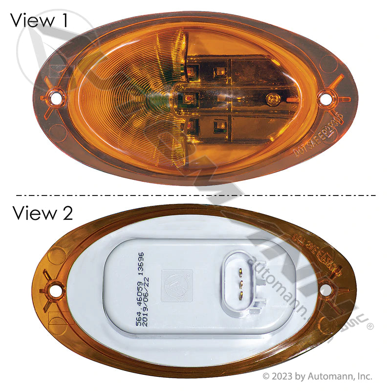 Automann LED Turn Signal Amber LH/RH Freightliner 564.46059