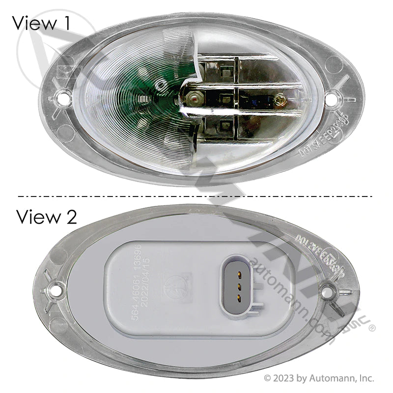 Automann LED Turn Signal Clear LH&RH Freightliner 564.46061