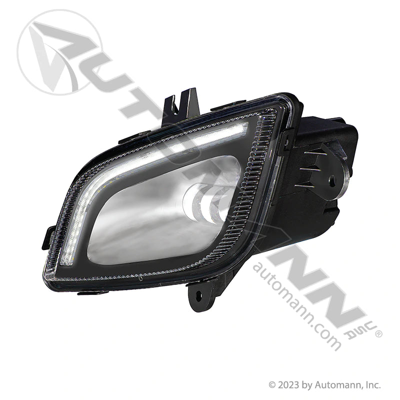 Automann Fog Lamp LH Black LED Freightliner P4 564.46077LBY