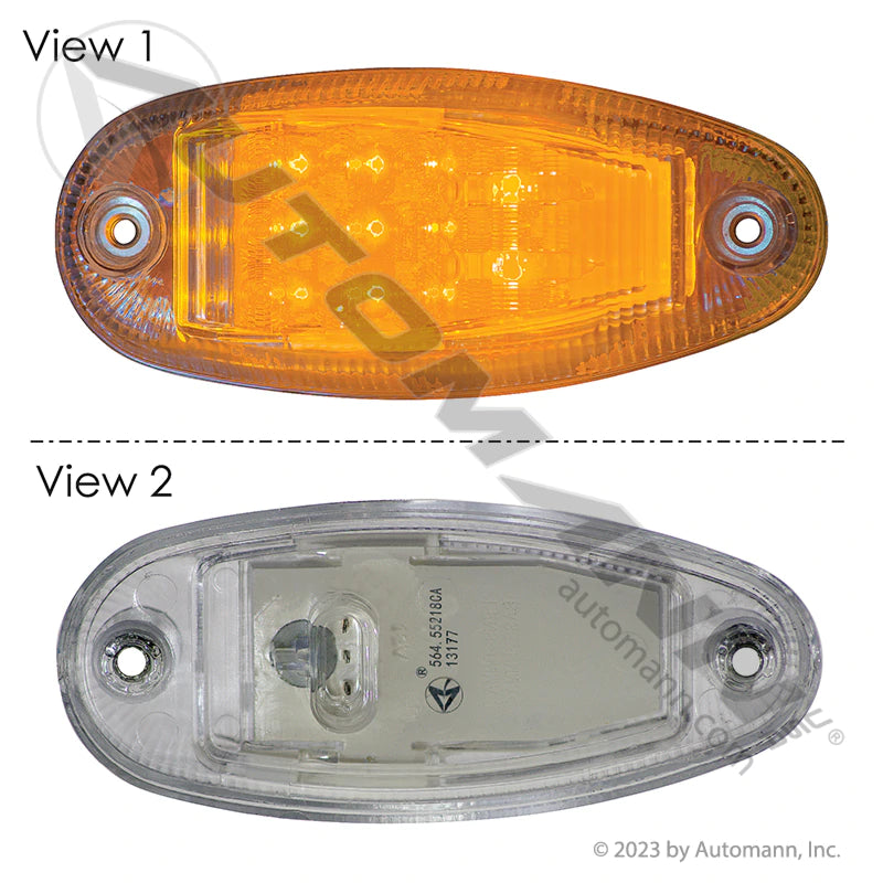 Automann Aux Turn Signal Side Clear Lamp IHC 564.55218CA