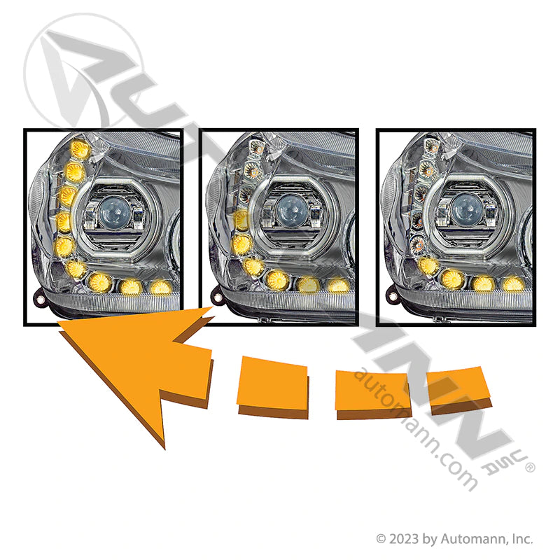 Automann Faro LED RH Kenworth 564.59091DCY