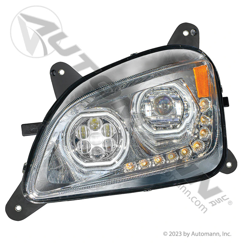 Automann Headlamp LED LH Peterbilt 564.75048DCY