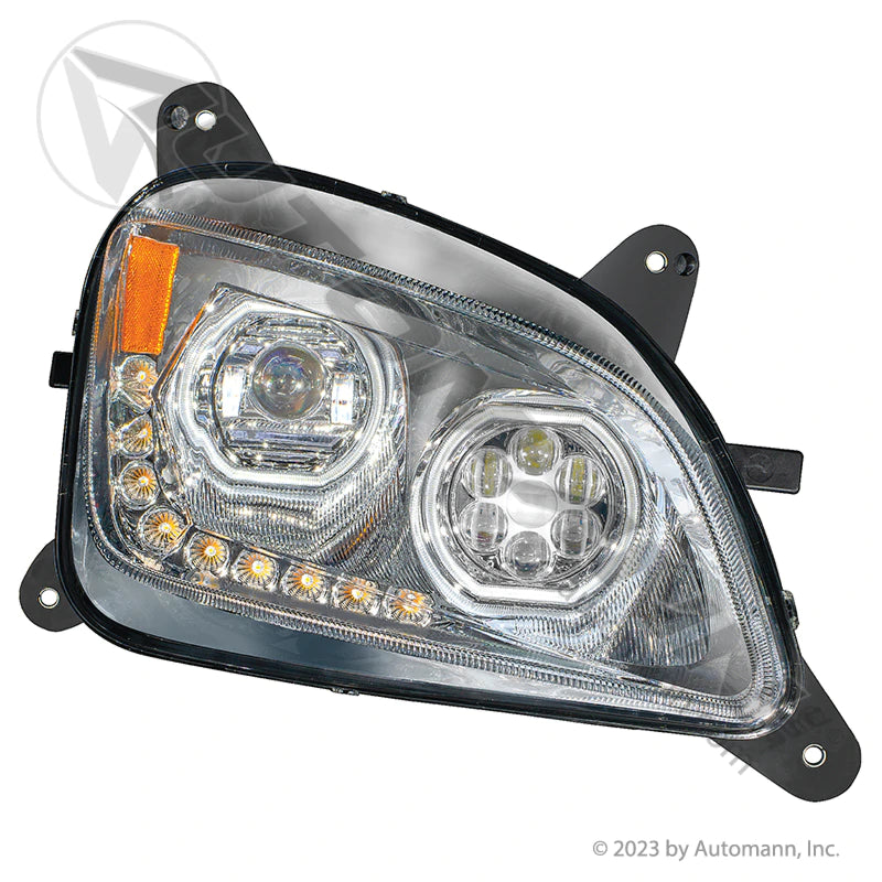 Automann Headlamp LED RH Peterbilt 564.75049DCY