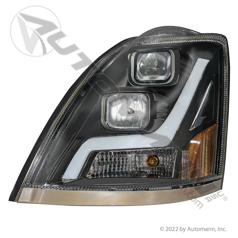 Automann Headlamp LH Projector w/LED Bar Volvo 564.96016LB