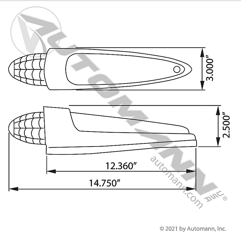 Automann Cab Marker Light Bullet LED Amber 571.LD323A19