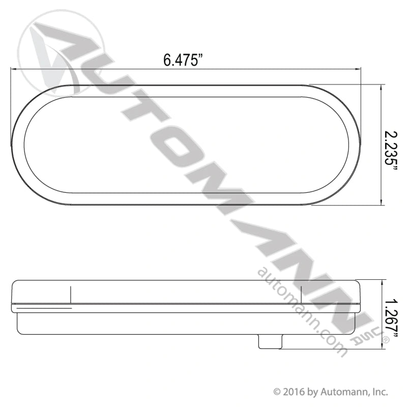 Automann S/T/T Light LED 6in Red Zeon Halo 571.LD61R31