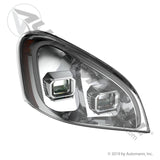 Automann Juego de faros delanteros Freightliner cromado 564.46051SCP