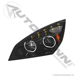 Automann Faro delantero izquierdo LED negro Freightliner P4 564.46001DBY